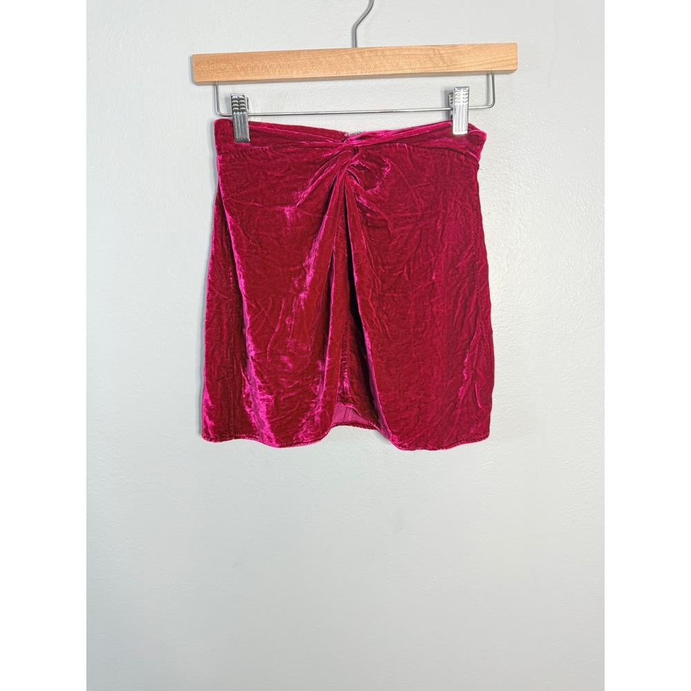 Reformation Harri‎ Velvet Mini Skirt
